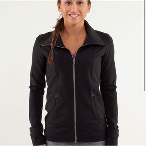 Black Lululemon Daily Yoga Jacket